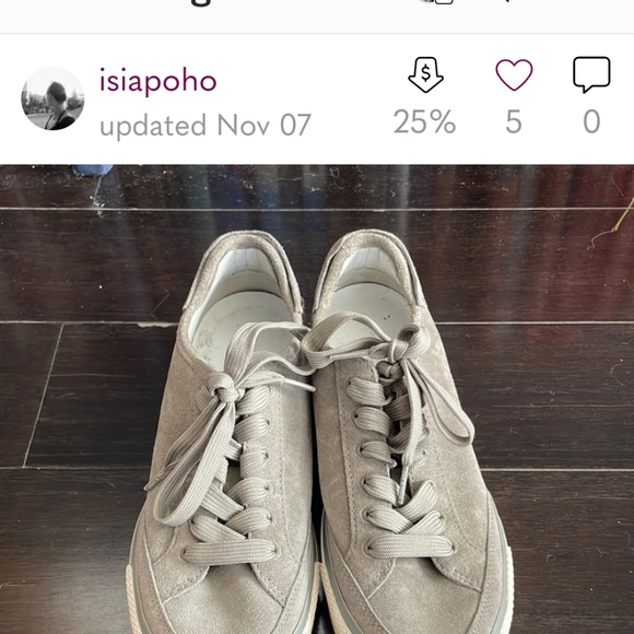 Rag and Bone low top Army suede sneaker - Picture 7 of 7